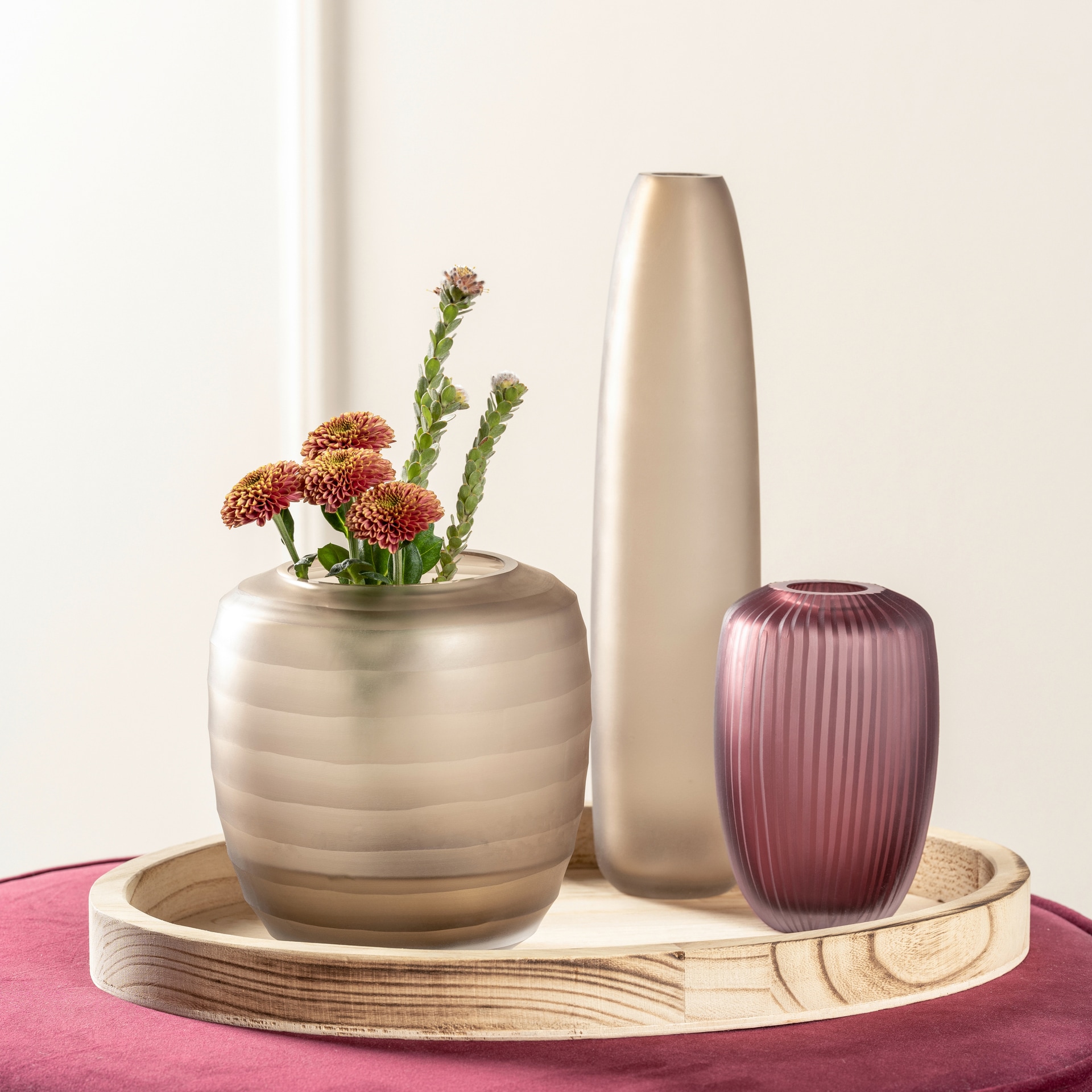 LEONARDO Vase BELLAGIO 18,5 cm beige