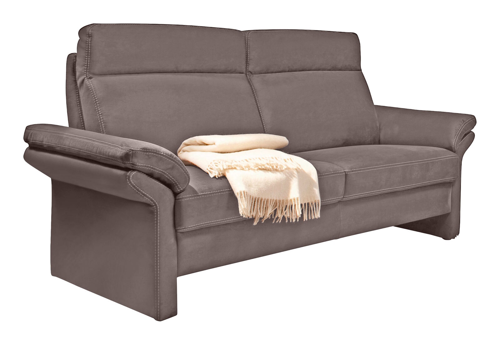 LASCONDO Sofa 2-Sitzer MAXIM I 158 cm Stoffbezug crown fangograu