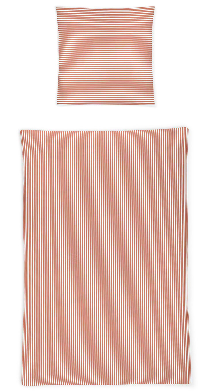 irisette Mako-Satin-Bettwäsche NOVA 135 x 200 cm orange