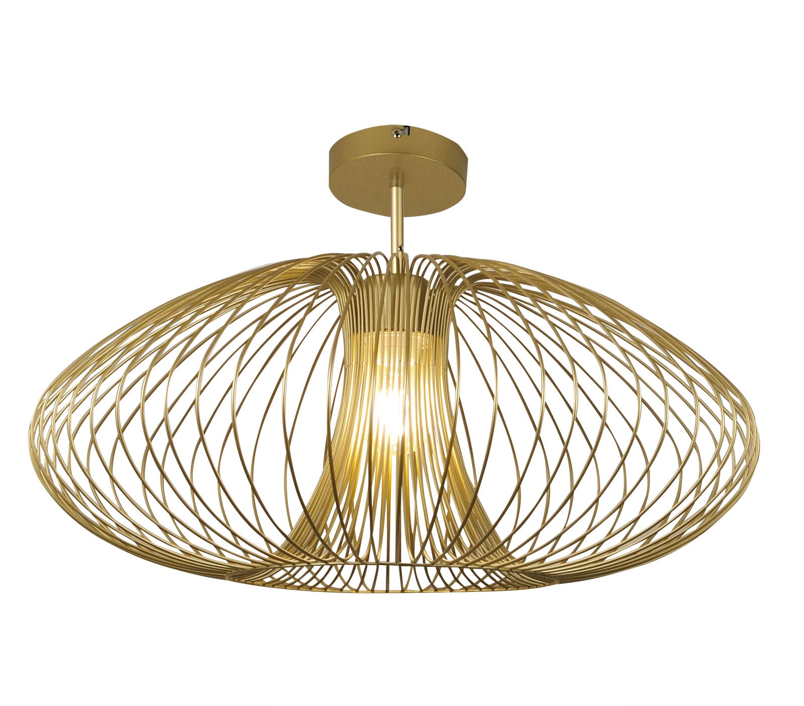 FABAS LUCE Retrofit Deckenlampe FASSA goldfarbig