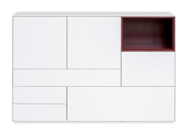 Highboard MAYA 150 x 105 cm Weiß matt