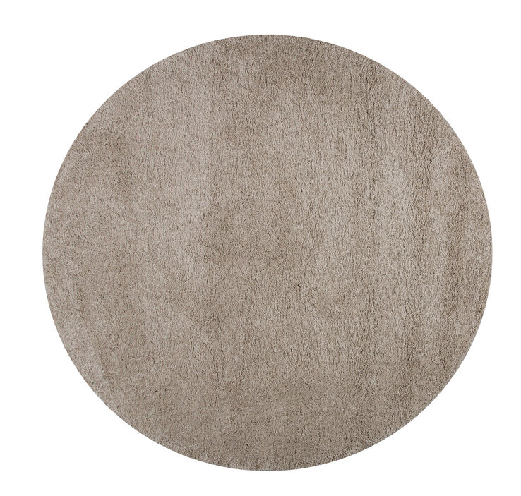 Webteppich VIGO 120 cm rund beige