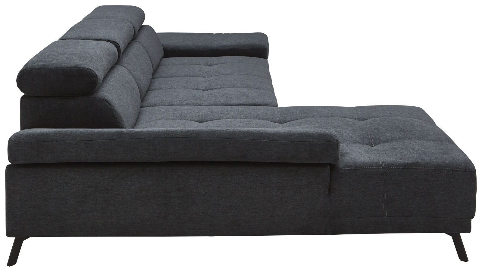 Ecksofa DENIA F 192 x 309 cm dunkelgrau