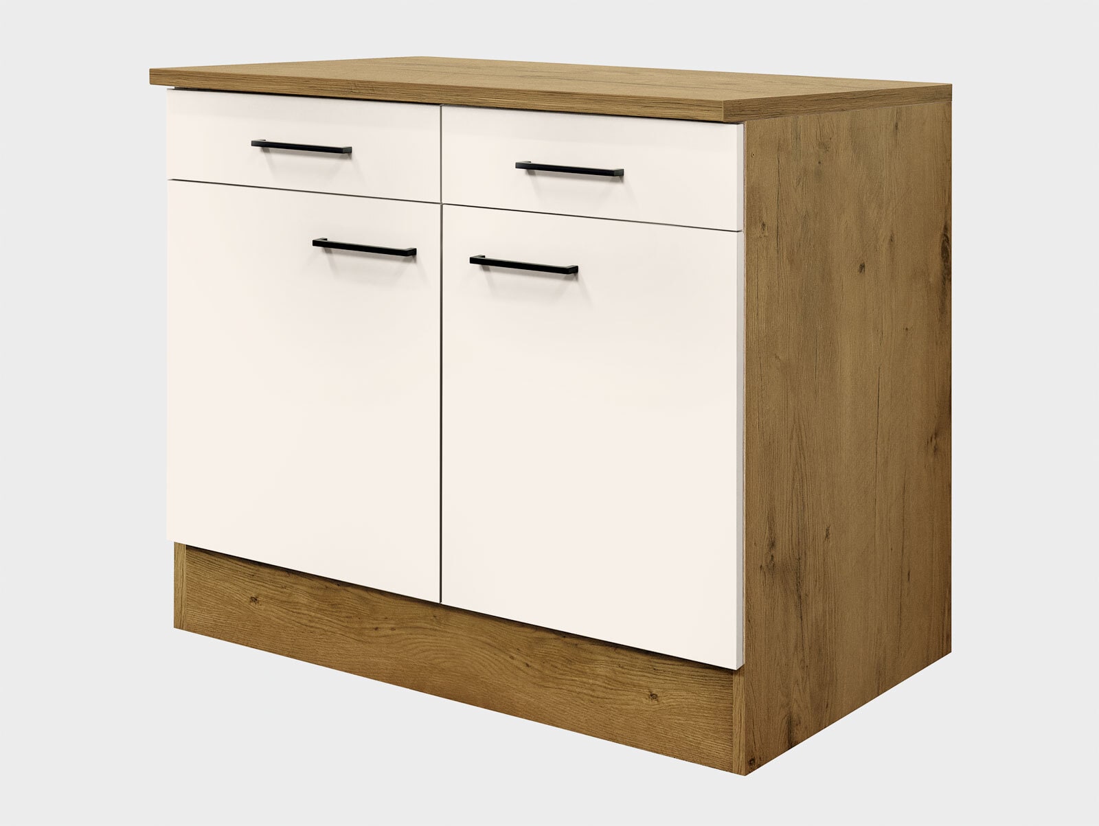 Unterschrank Avila Magnolia matt/Lancelot Oak ca.100cm