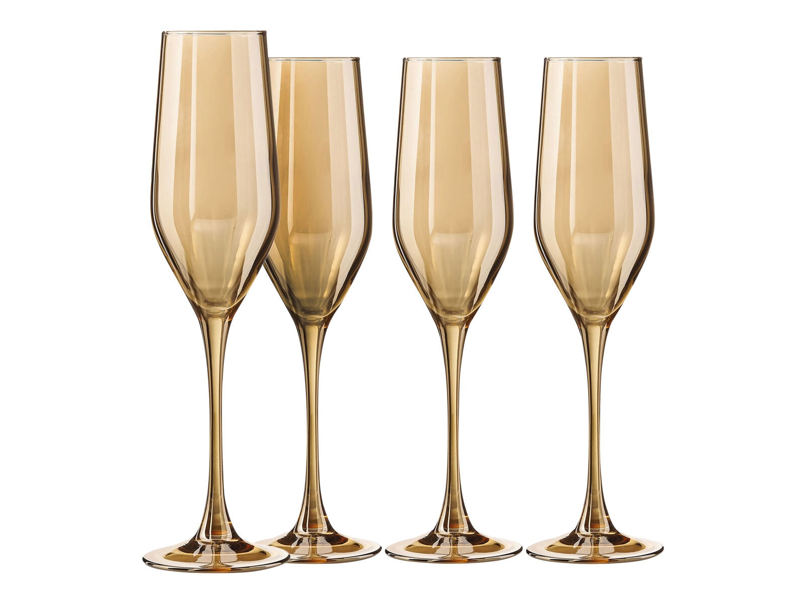 CreaTable Sektglas GLAMOUR ROSEGOLD 4er Set