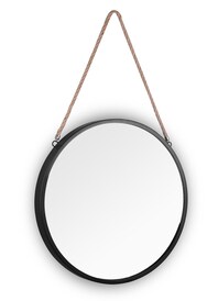 Spiegel rund NINA 40 cm schwarz