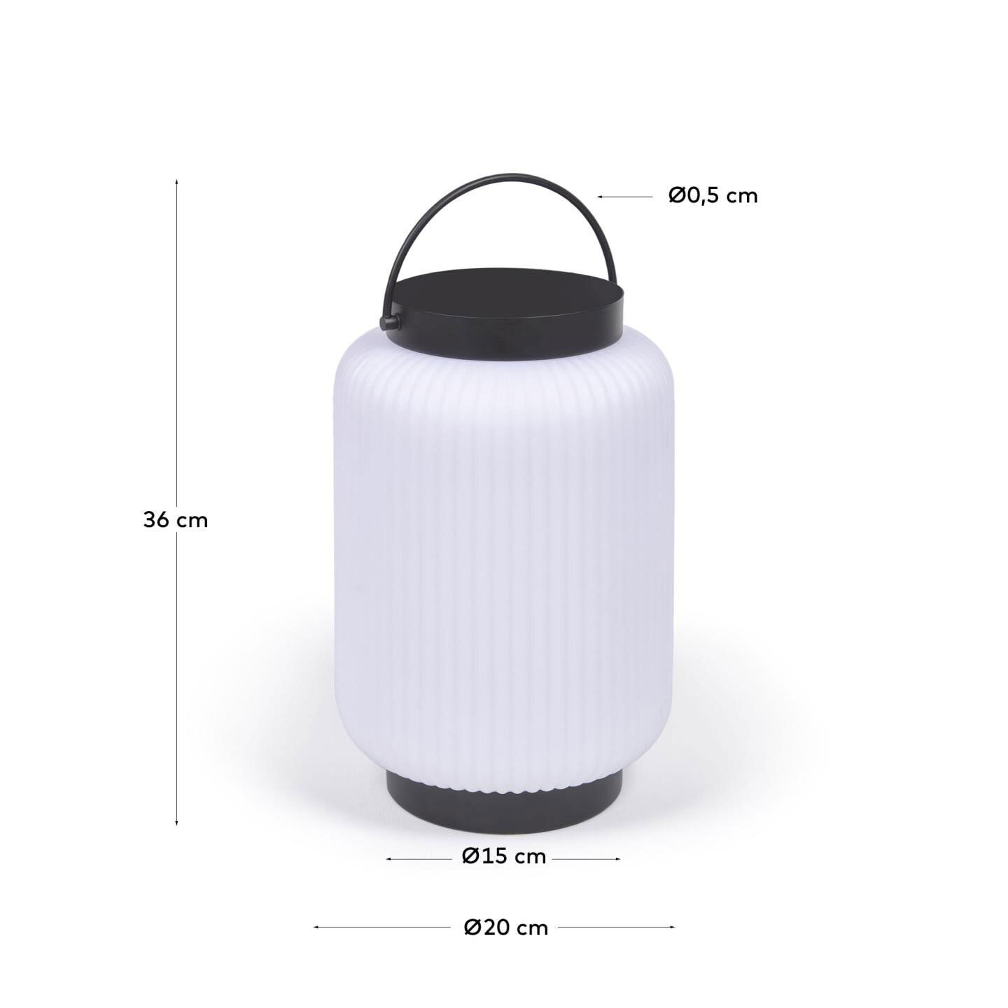 Kave Home Akku LED Tischlampe VERONA 36 cm black