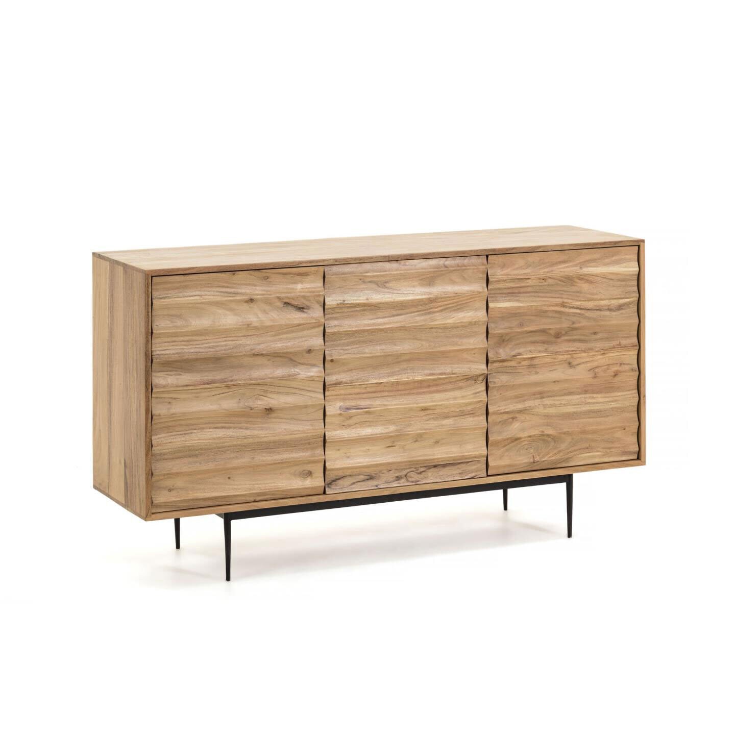 Kave Home Sideboard DELSIE 147 x 81 cm Akazie braun Natur