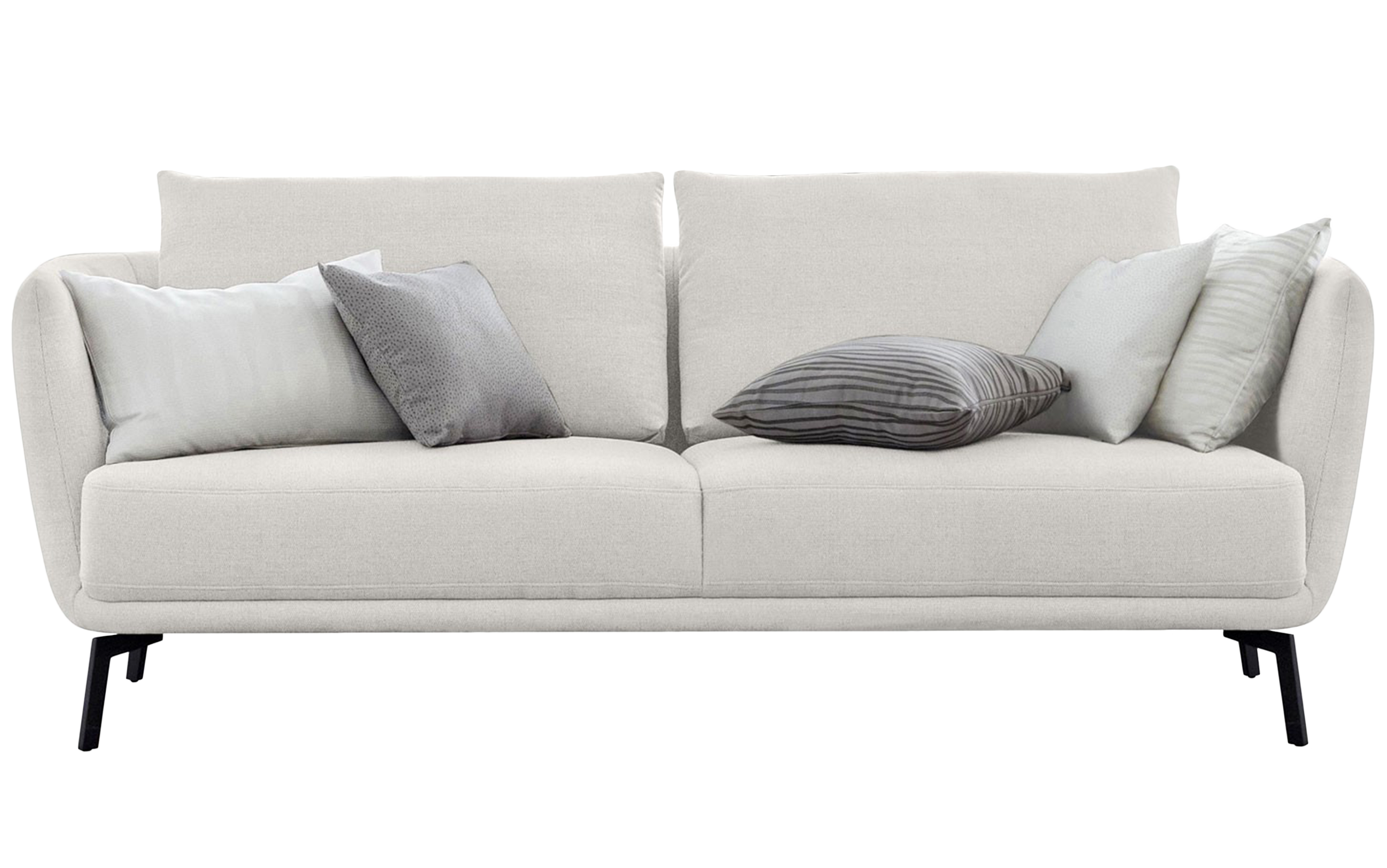 Ledersofa MARGO II Leder Couch verstellbare Kopfstützen 195 cm