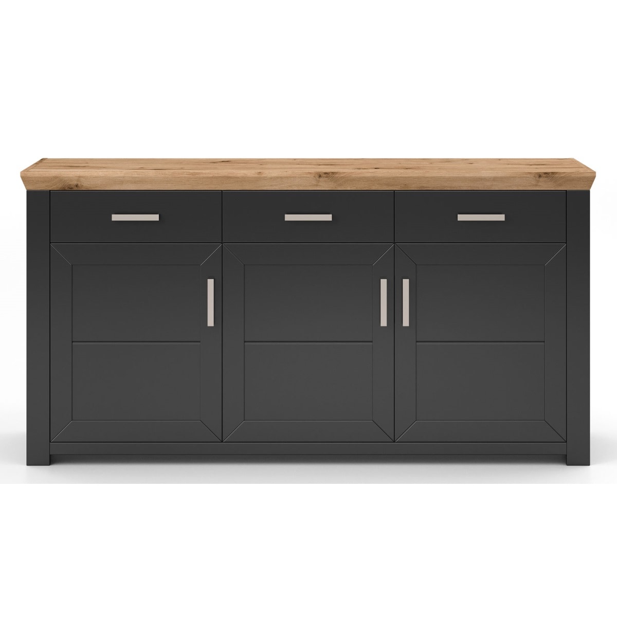 set one by 52 Sideboard Artisan anthrazit Musterring /Eiche YORK